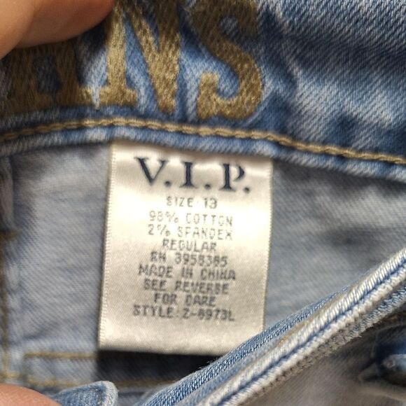 VIP Light Blue Patchwork Women Jeans - Picture 2 of 4